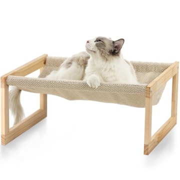 FUKUMARU Dog Bed - Stylish Elevated Cat Hammock for Pets, 21x16.5 Inch
