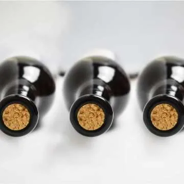 Double Lever Hand Corker – For Standard Wine, Belgian Beer, and Synthetic Plastic Corks, Wine Corker Tool with 20 Count Wine Corks (Red)