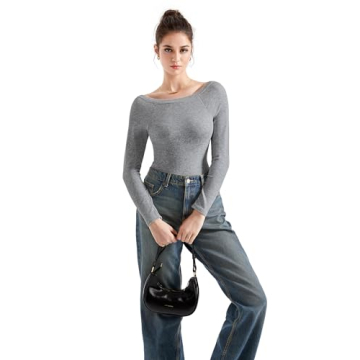 Shop SUUKSESS Women’s Seamless Ribbed Long Sleeve Top