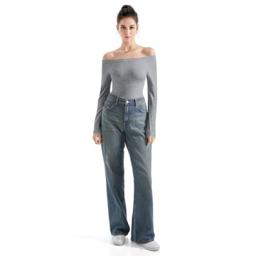 Shop SUUKSESS Women’s Seamless Ribbed Long Sleeve Top