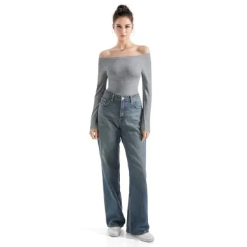 Shop SUUKSESS Women’s Seamless Ribbed Long Sleeve Top