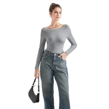 Shop SUUKSESS Women’s Seamless Ribbed Long Sleeve Top