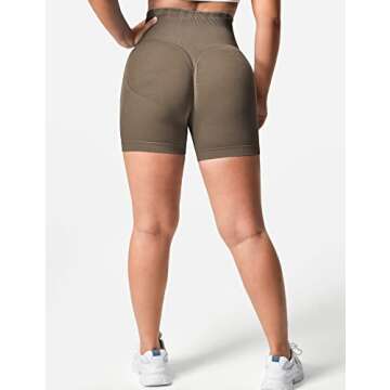 YEOREO Women Scrunch Workout Shorts High Waisted Comfort