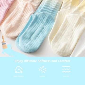 Ivyhouse Non Slip Pilates Yoga Socks for Women