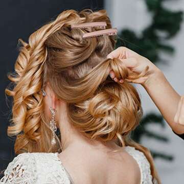 Elcoho 100 Pieces Metal Duck Bill Hair Clips for All Hair