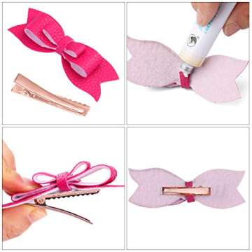 Elcoho 100 Pieces Metal Duck Bill Hair Clips for All Hair