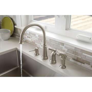 Moen Spot Resist Stainless Kitchen Faucet with Side Spray