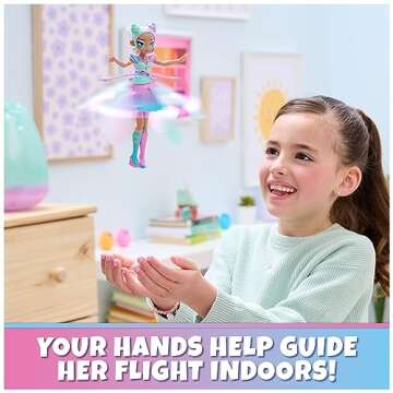 Crystal Flyers, Pastel Kawaii Doll Magical Flying Toy with Lights (Packaging May Vary), Kids Toys fo...