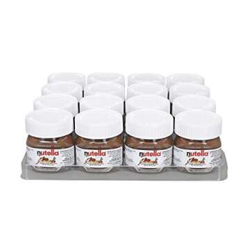 Nutella Hazelnut Spread Mini Glass Jars - 64 Packs