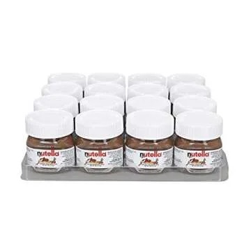 Nutella Hazelnut Spread Mini Glass Jars - 64 Packs