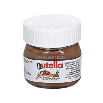 Nutella Hazelnut Spread Mini Glass Jars - 64 Packs