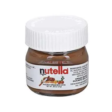 Nutella Hazelnut Spread Mini Glass Jars - 64 Packs