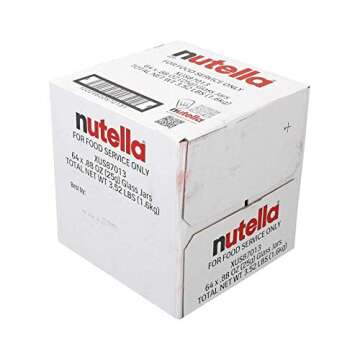 Nutella Hazelnut Spread Mini Glass Jars - 64 Packs