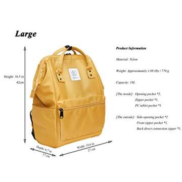 Kah&Kee Functional Anti-theft Travel Backpack for All