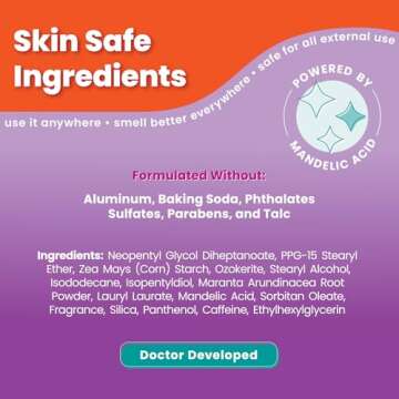 Lume Whole Body Deodorant - Smooth Solid Stick - 72 Hour Odor Control - Aluminum Free, Baking Soda F...