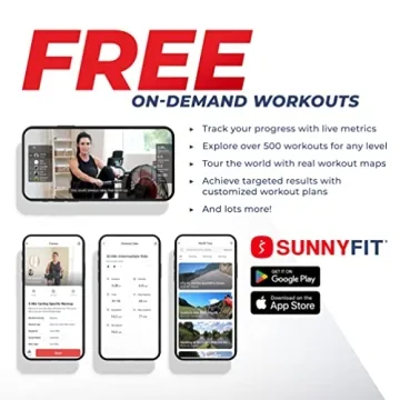 Smart Water Rowing Machine with Free SunnyFit App