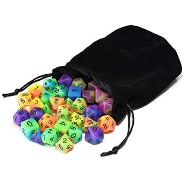 Glow in the Dark Dice Set 35 Pieces for RPG Games