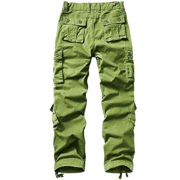 AKARMY Women's Cargo Pants with 9 Pockets, Camo Design for Outdoor Adventures