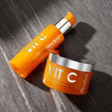 Rodial Vit C Brightening Cleanser 4.6 fl. oz, Intensive Daily Gel Facial Cleanser with Vitamin C and Glycolic and Lactic Acids for Smoothing Fine Lines, Firming and Toning Face Cleanser