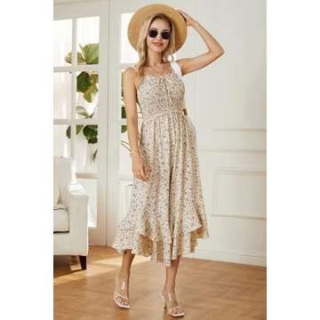GRACE KARIN Women's Floral Boho Dress for Summer