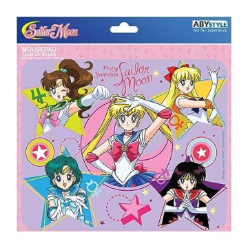 Pink Sailor Moon Mouse Mat by ABYSTYLE - Non-Slip, Flexible