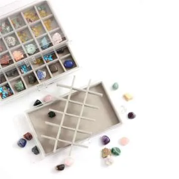 Stylish CLUQMEIK Acrylic Display Case for Rock Collections