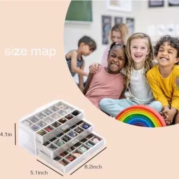 Stylish CLUQMEIK Acrylic Display Case for Rock Collections