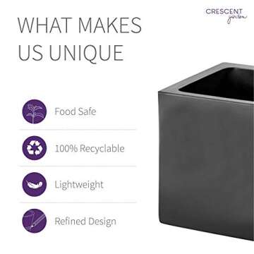 Crescent Garden Pandora Planter - Durable & Eco-friendly