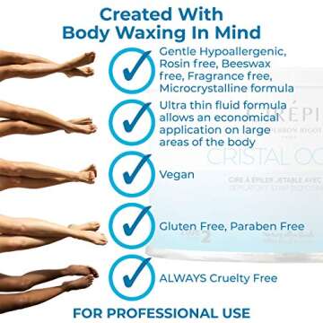 Cirepil - Cristal Ocean - 400g / 14.11 oz Wax Tin - Unscented - Ultra-Fluid Gel Texture - Perfect for Large Body Areas & Sensitive Skins - Rosin & Beeswax Free - Strips Needed