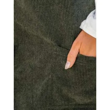 CUPSHE Women's Olive Green Casual Mini Dress - Stylish Overall