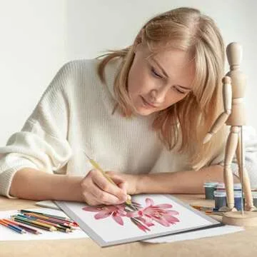 MyArtscape Graphite Transfer Paper, 20 Black Sheets - Wax Free - Erasable - Smudge-Free - Ideal for Drawing, Tracing and Watercolor Transfer - Premium Arts and Crafts Supplies