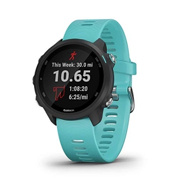 Garmin Forerunner 245 Music GPS Running Smartwatch with Music and Advanced Dynamics, Aqua (Renewed)