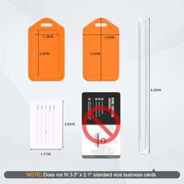 10 Pack Luggage Tag Bright Luggage Tags for Suitcases Bag Tags Name Tags for Kids Travel Accessories Must Haves by Sodsay