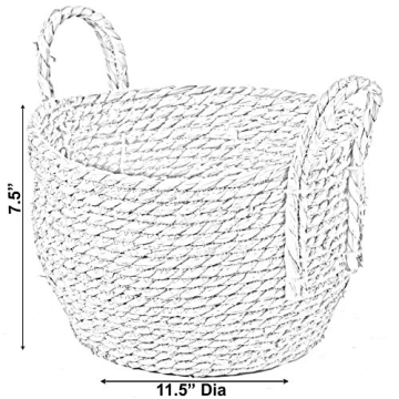 Stylish Vintiquewise Wicker Storage Basket for Any Room