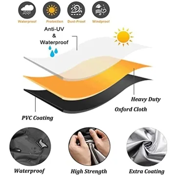 IGOOLEE Heavy Duty Lawn Mower Cover Waterproof Protection