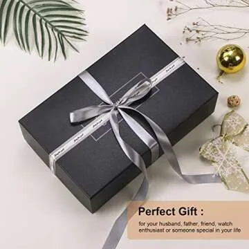 BEWISHOME Watch Box Sunglass Organizer with Real Glass Top, 6 Watch Case and 3 Slots Sunglasses Box for Men, Smooth Faux Leather Interior, Brown SSH15Y