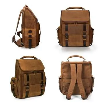 Stylish VELEZ Top Grain Leather Backpack for All