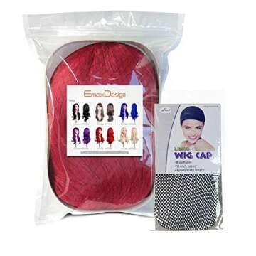 EmaxDesign 28 Inch Cosplay Wavy Wig with Accessories