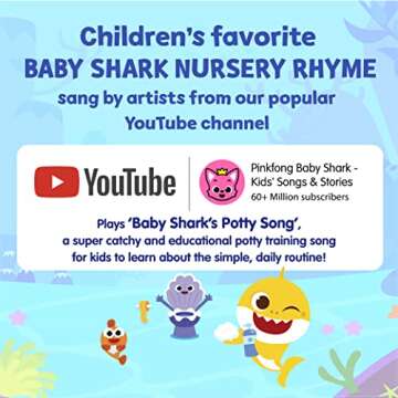 Pinkfong Baby Shark Potty Time Sound Book: Interactive Potty Training StorybookㅣBaby Learning Toys l Interactive Electronic Educational Learning for Preschoolers and Toddlers 1-3