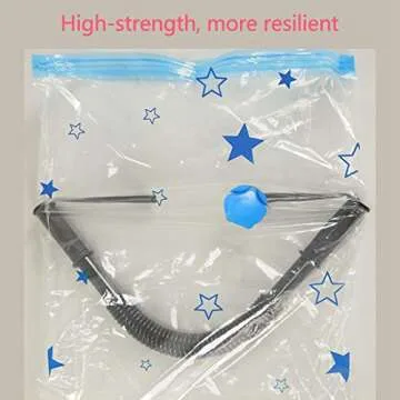 Travel Compression Bags for Travel, Camping and Home Storage, JHS-Tech Travel Saving Space Bags Roll-up Compression Bags, Pack of 8 Bags(2 x Small,Medium,Large,Jumbo), No Vacuum or Pump Needed