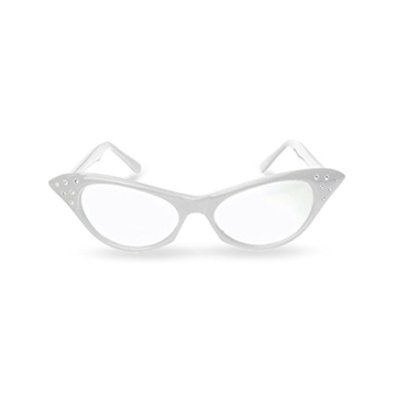 Cat Eye Retro Costume Glasses with Rhinestones