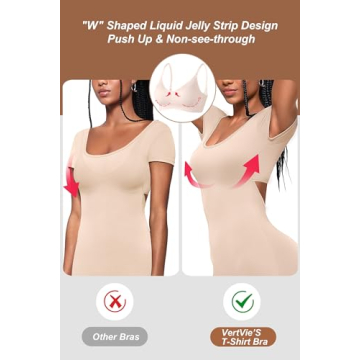 Vertvie Women's Seamless Wireless Push Up Bra Comfort