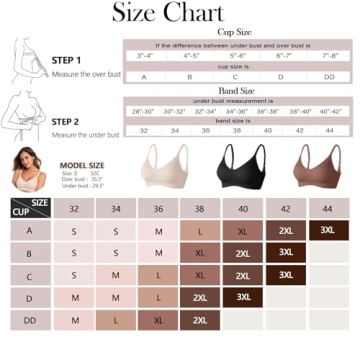 Vertvie Women's Seamless Wireless Push Up Bra Comfort