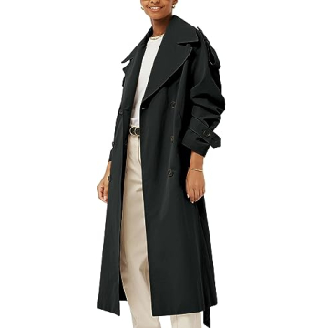 Stylish Oversized Long Trench Coat for Women