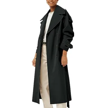 Stylish Oversized Long Trench Coat for Women