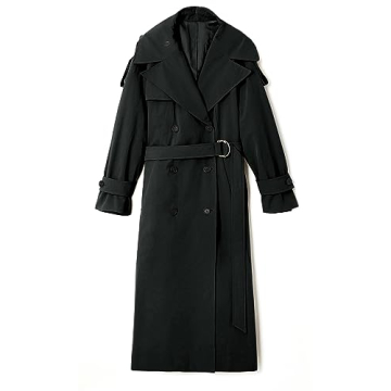 Stylish Oversized Long Trench Coat for Women