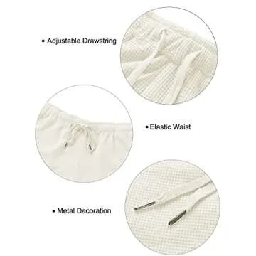 Stylish ZESICA Waffle Knit Pajama Set for Women