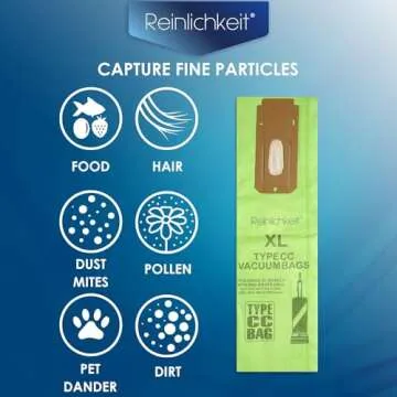 1 Pack（8 Bags）Vacuum Cleaner Bags For Oreck type CC vacuum bags,XL.Fit All Oreck XL Upright Vacuum