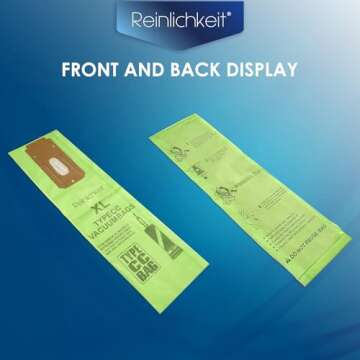 1 Pack（8 Bags）Vacuum Cleaner Bags For Oreck type CC vacuum bags,XL.Fit All Oreck XL Upright Vacuum