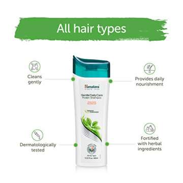 Himalaya Gentle Daily Care Protein Shampoo for Soft, Shiny, Healthy-Looking Hair, 13.53 oz, 2 Pack